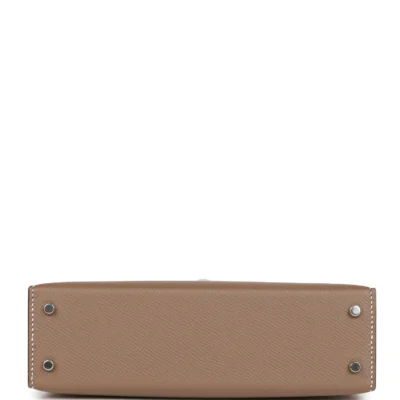 Hermès Kelly Sellier 20 Etoupe Epsom Palladium Hardware