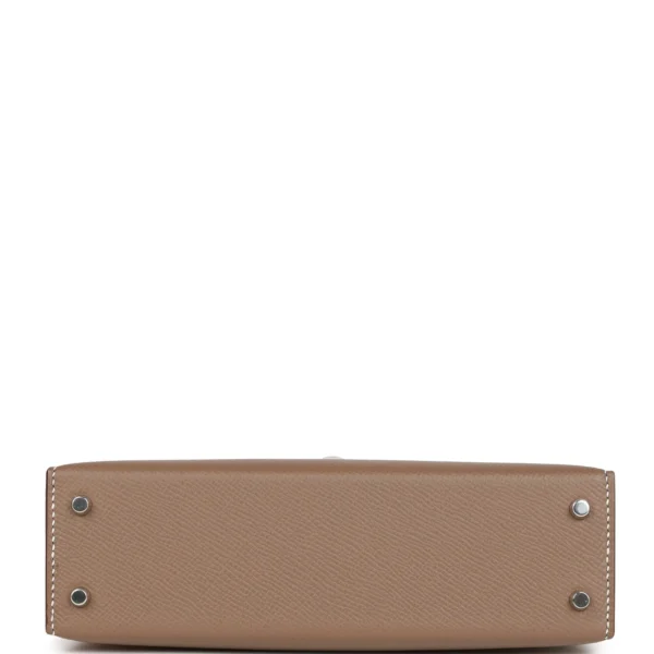 Hermès Kelly Sellier 20 Etoupe Epsom Palladium Hardware