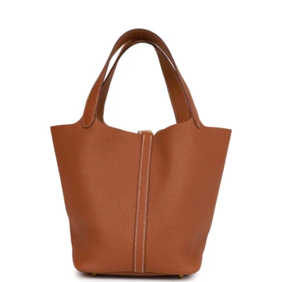 Hermès Picotin Lock 22 Gold Clemence Gold Hardware