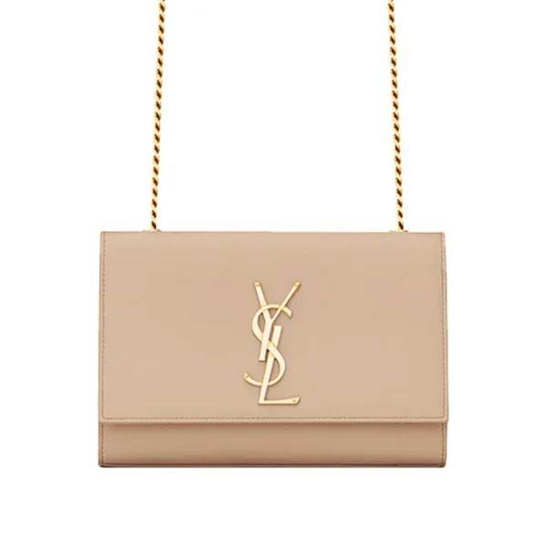 f029e1b5d5593d5fdaa522088034f52d YSL Kate Small Chain Bag in Grain de Poudre Embossed Leather