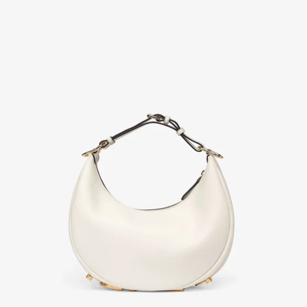 Fendi Fendigraphy Small in White Canvas