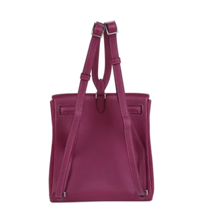حقيبة ظهر هيرميس Kelly Ado Anemone Evercolor مع إكسسوارات معدنية من البلاديوم