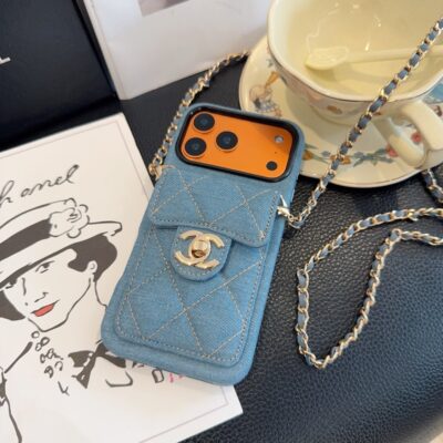 f13bd75ff4e6d133d80787bda3706525c3495e87f37caa33824b558fca99becb Chanel Denim CC Crossbody iPhone Case with Card Slot