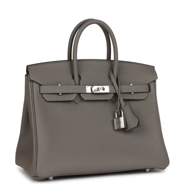 Hermès Birkin 25 Gris Meyer Togo Palladium Hardware