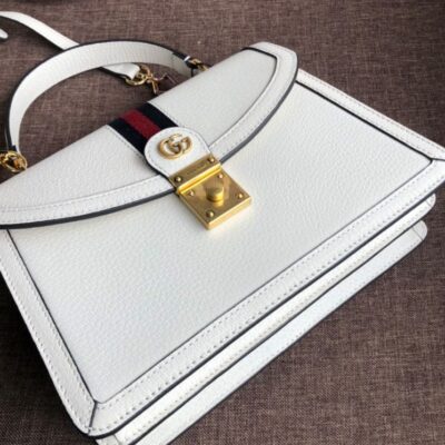Gucci Ophidia Small Top Handle Bag With Web 652683