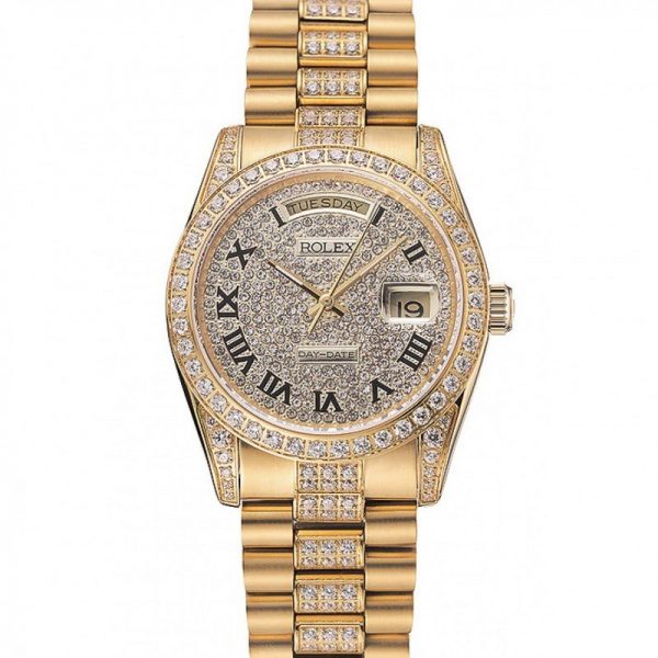 Rolex Daydate 1453956 Gold Dail Men Watch