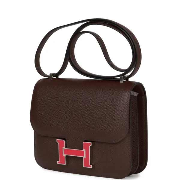 Hermès Constance 18 Rouge Sellier Epsom Palladium Hardware