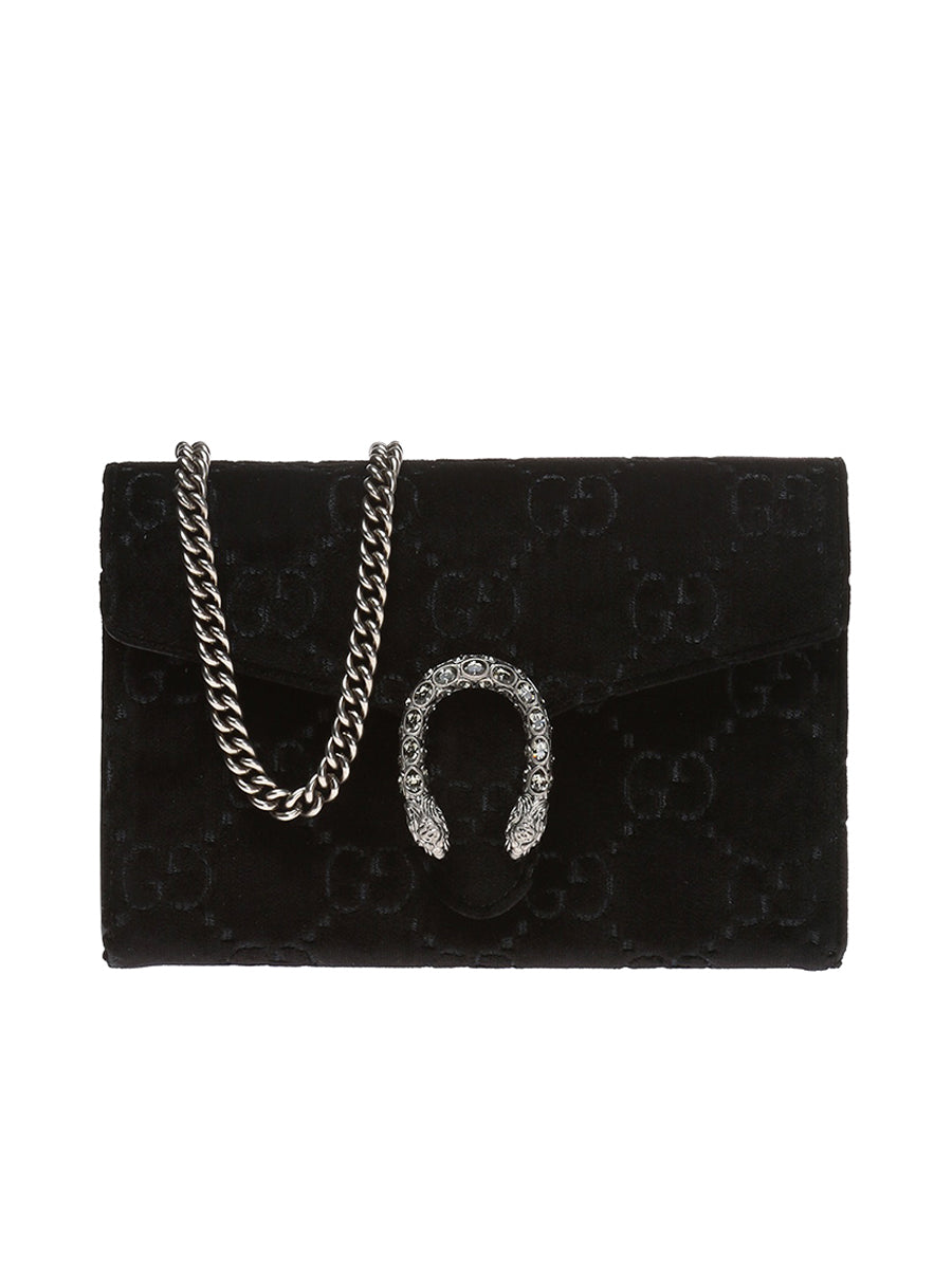 GUCCI Dionysus GG Velvet Chainwallet