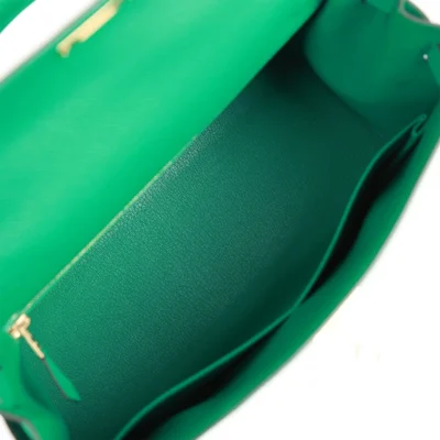 Hermès Kelly Sellier 28 Vert Jade Epsom Gold Hardware