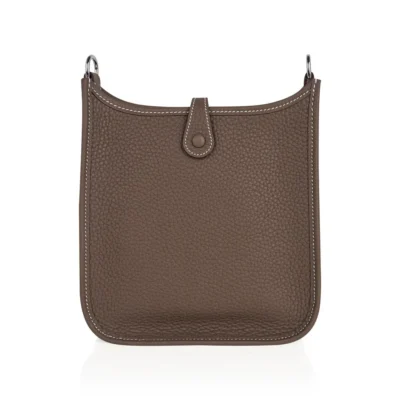 Hermès Evelyne TPM Etoupe Clemence Palladium Hardware