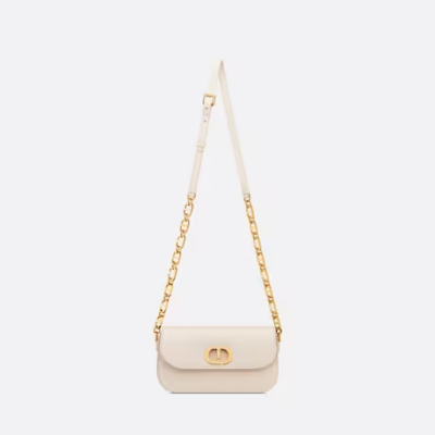 30 MONTAIGNE AVENUE BAG Dusty Ivory Box Calfskin