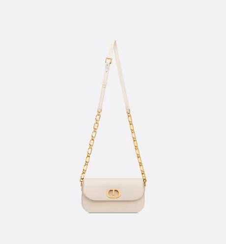 30 MONTAIGNE AVENUE BAG Dusty Ivory Box Calfskin