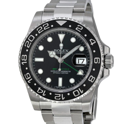 Rolex Gmt Master Ii 116710LN 40MM 黑色 表盘 银色调 表壳 腕表
