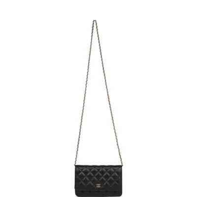 Chanel Wallet on Chain WOC Black Caviar Gold Hardware
