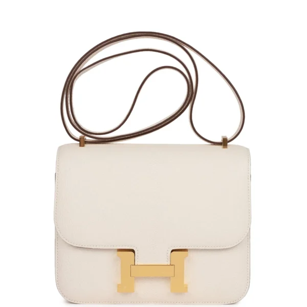 Hermès Constance 18 Nata Chevre Mysore Gold Hardware