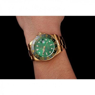 f663c0054854c6b71cd6202452bdcdd6 ساعة رجالية رولكس GMT Master II 1453750 مينا باللون الأخضر
