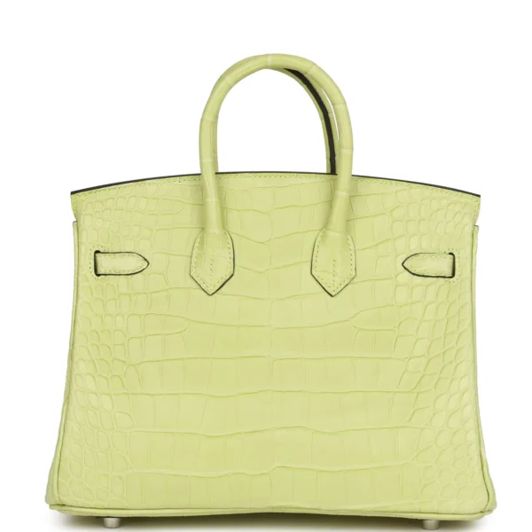 Hermès Birkin 25 Jaune Bourgeon Matte Alligator Palladium Hardware