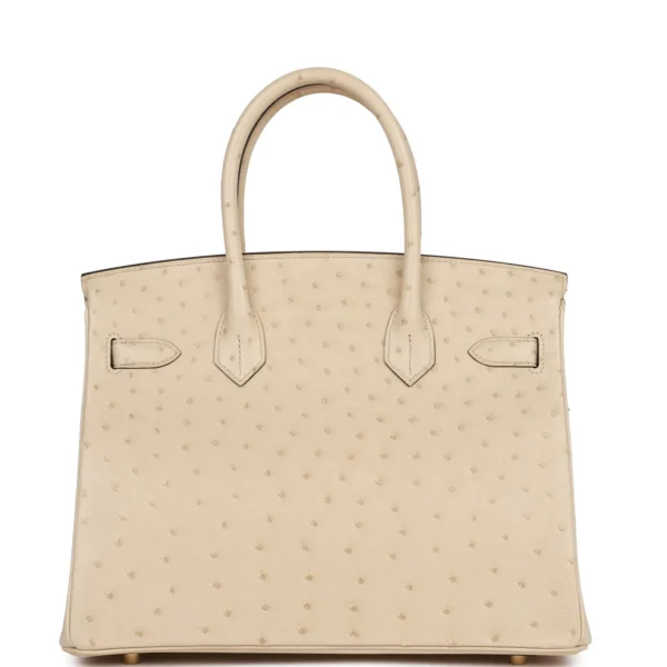 Hermès Birkin 30 Parchemin Ostrich Gold Hardware