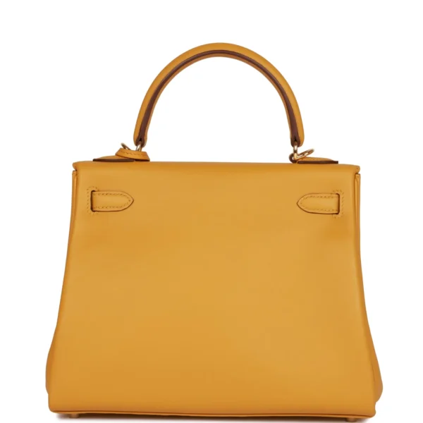 f7fdaddc3c10a1d46d9a82a6ab1fd99d Hermès Kelly Retourne 25 Jaune Ambre Swift Gold Hardware