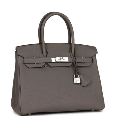 Hermès Birkin 30 Etain Togo Palladium Hardware