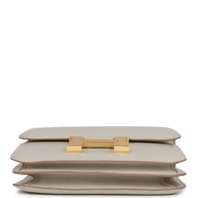 Hermès Constance 18 Gris Perle Swift Gold Hardware