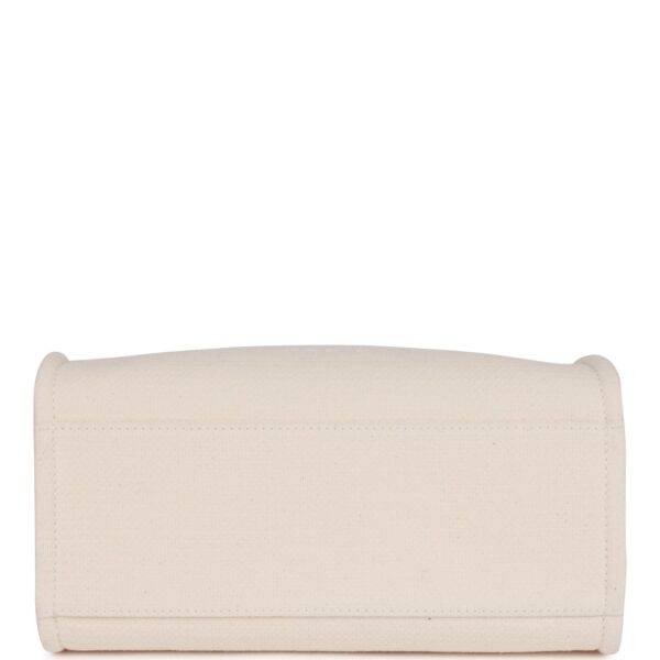 Chanel Small Deauville Shopping Bag White Boucle Light Gold Hardware