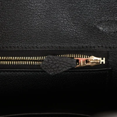 Hermès Birkin 25 Black Togo Rose Gold Hardware