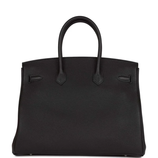 حقيبة Hermès Birkin 35 أسود توغو إكسسوارات معدنية بلاديوم