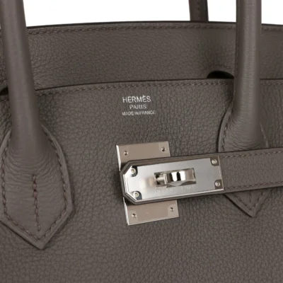 Hermès Birkin 30 Etain Togo Palladium Hardware