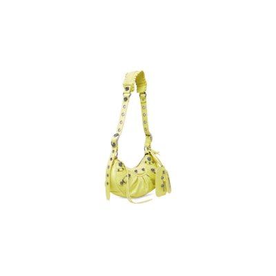 f9c5fbf24a11d08985c30da91b909f6e WOMEN'S LE CAGOLE XS SHOULDER BAG IN LIME