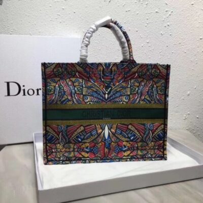 fb499c2e62d0202fd2b2cd8d439af2e9 Dior Book Tote Bg In Butterfly Multicolor Canvas
