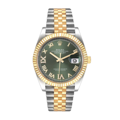 Rolex Datejust m126233-0025 36MM 绿色 表盘 银色调 表壳 腕表