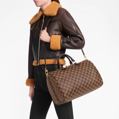 Louis Vuitton Damier Ebene Canvas Speedy Bandouliere 35 N41366