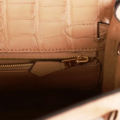 Hermès Kelly Retourne 25 Chai Matte Alligator Gold Hardware