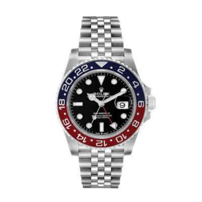 ساعة رولكس Gmt Master Ii m126710blro-0002 40MM مينا باللون الأسود بعلبة فضية