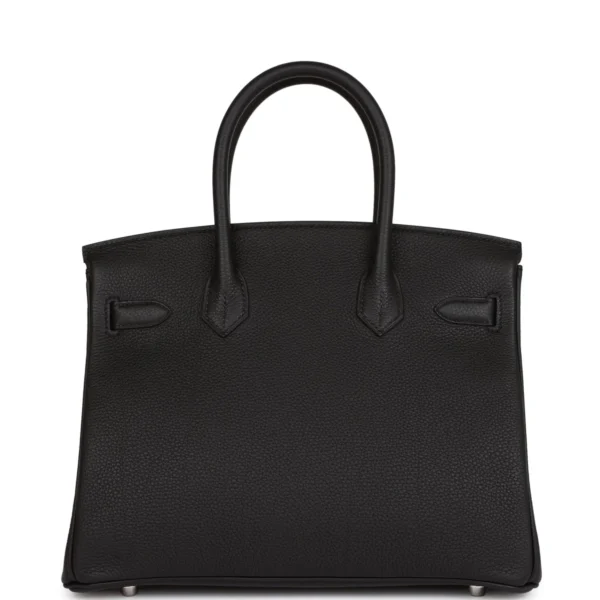 حقيبة Hermès Birkin 30 أسود توغو إكسسوارات معدنية بلاديوم