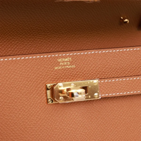 Hermès Kelly Wallet To Go Gold Epsom Gold Hardware