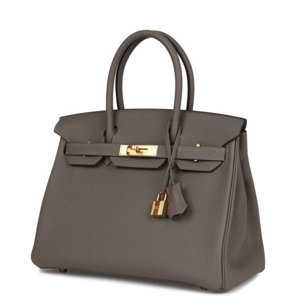 Hermès Birkin 30 Gris Meyer Togo Gold Hardware