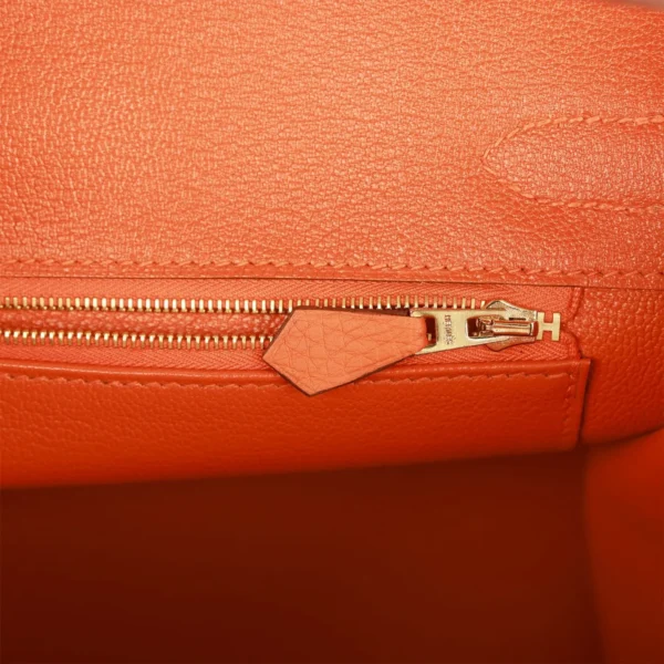 Hermès Birkin 30 Orange Clemence Gold Hardware