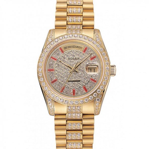 Rolex Daydate 1453960 Gold Dail Men Watch