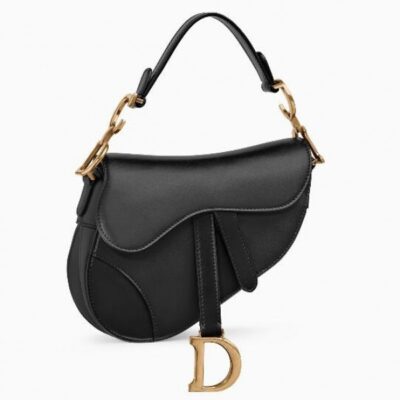 Dior Mini Saddle Bag Grained Calfskin