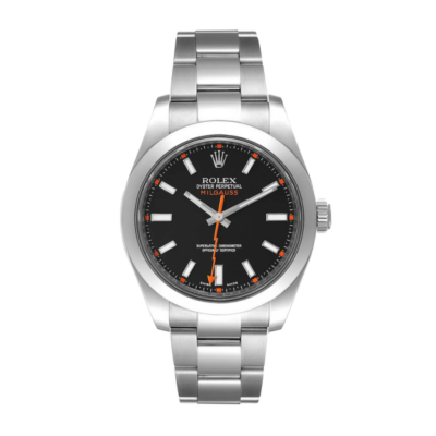 Rolex Milgauss 116400BKSO 40MM Black Dial Silver-tone Case