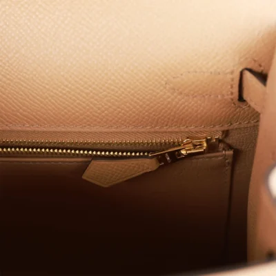Hermès Kelly Sellier 25 Chai Epsom Gold Hardware