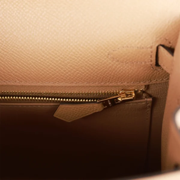 Hermès Kelly Sellier 25 Chai Epsom Gold Hardware