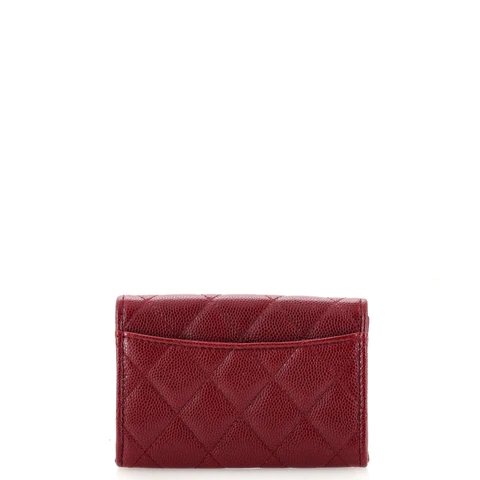 CHANEL Flap gesteppt Caviar Kartenetui