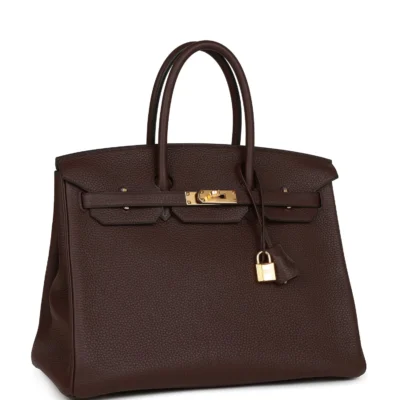 Hermès Birkin 35 Rouge Sellier Clemence Gold Hardware