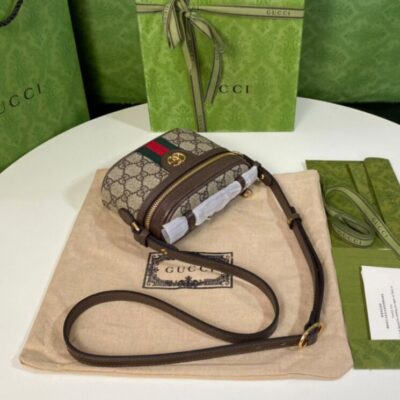 ff66c83d4a8203d5e0d96b9f4078bf79 Gucci Ophidia GG Top Handle Mini Bag 699532 Dark Coffee