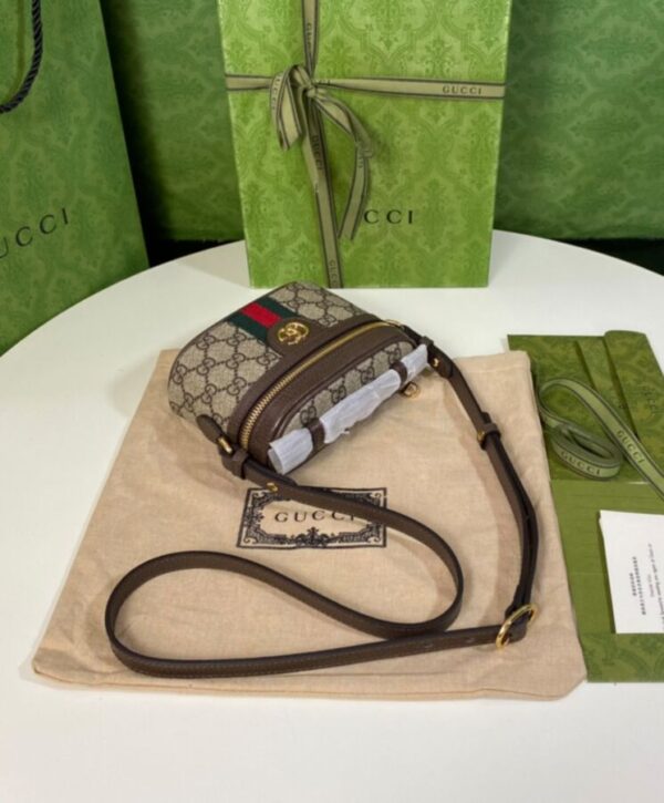 ff66c83d4a8203d5e0d96b9f4078bf79 Gucci Ophidia GG Top Handle Mini Bag 699532 Dark Coffee