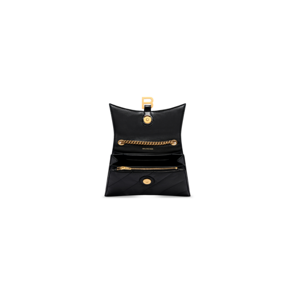 WOMEN'S CRUSH XS CHAIN BAG QUILTED IN BLACK