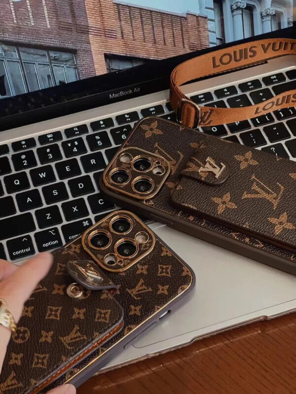 i1698564826-2872-5-1 Monogram Leather V iPhone Wallet Case With Crossbody Strap